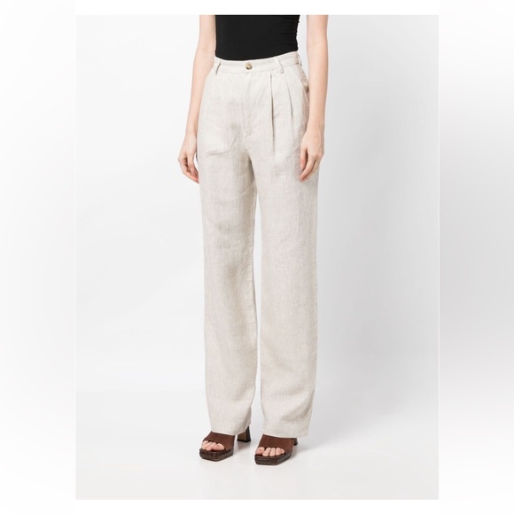 Reformation Mason Linen Pleated Pants - Picture 5 of 10